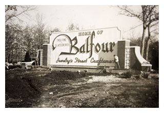Historic Balfour sign